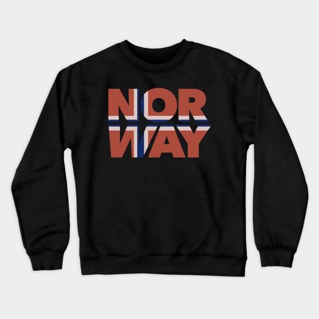 Norway - Flag Design Crewneck Sweatshirt by Tanimator